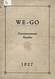 WCCHS Yearbook 1927 Cover